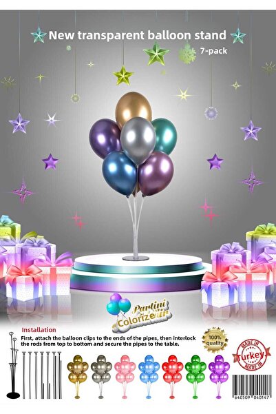 papercraft Suport pentru baloane cu picioare transparente, instalare ușoară f...