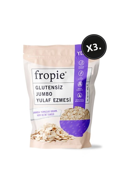 FROPİE 300 جرام × 3 قطع من دقيق الشوفان الجامبو الخالي من الغلوتين