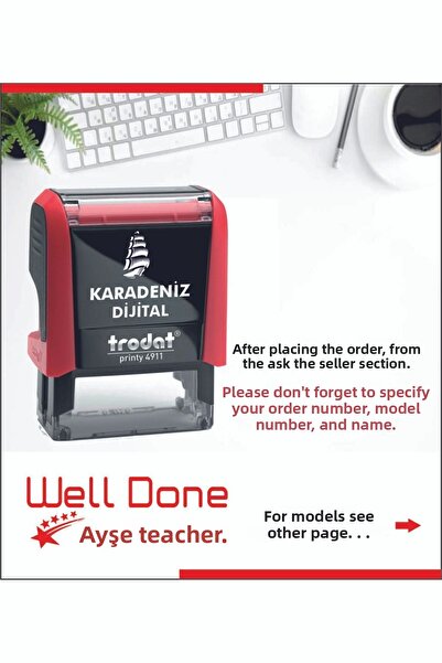 KARADENİZ DİJİTAL صندوق المعلم الإنجليزي - تم تنفيذه بشكل جيد - صندوق أحمر با...