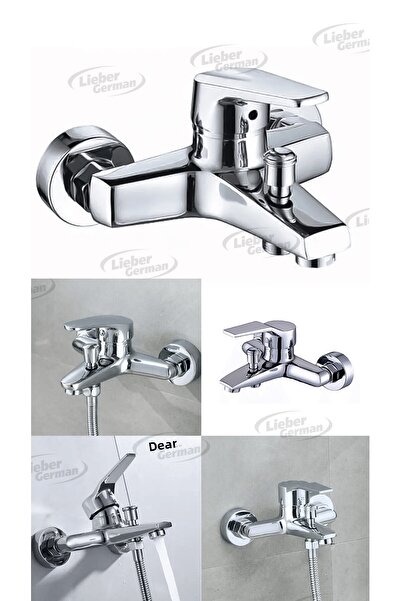 Lieber German صنبور حمام معدني مع فلتر صحي، هيكل داخلي وخارجي مقاوم للصدأ، صن...