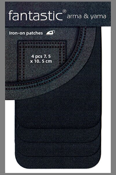 FANTASTIC ARMA Pack of 4 Iron-On Woven Arma Patch for Clothes & Clothes (Black) Patch Easy Application