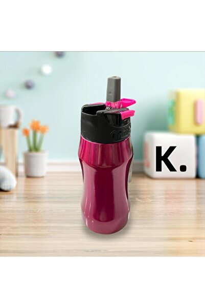 tüftürük قارورة فولاذية صغيرة سعة 500 مل مع مصاصة - بدون رائحة كود: 619