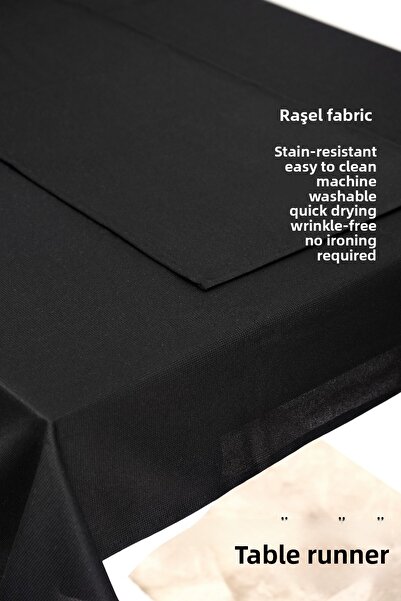 sevilya Smooth Set Tablecloth and Runner Set Table Cloth Dowry Set (Tablecloth and Runner)
