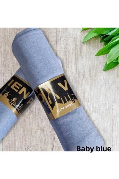 ÇEÇEN HOME Şal din Jersey (75x180) Baby Blue