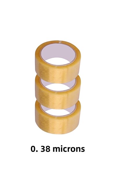 Mçb Group شريط لاصق قوي 0.38 ميكرون 3 قطع 45 مم × 100 متر شريط 3 قطع