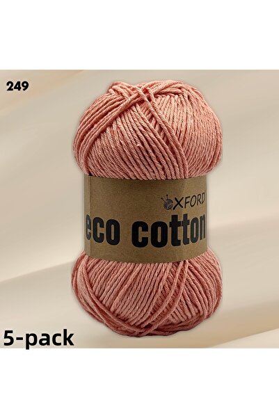 Oxford İplik 5 عبوات من القطن البيئي - 100 جرام 200 متر خيط حياكة من القطن ال...