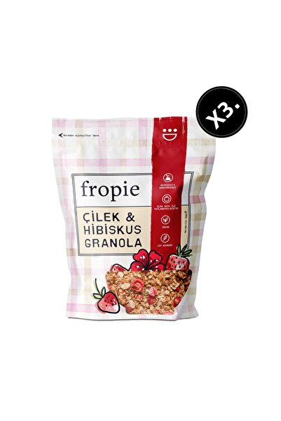 FROPİE فروبي جرانولا بالفراولة والكركديه 360 جرام ×3