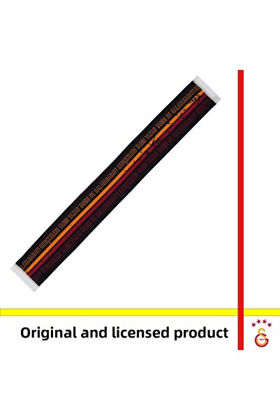 Galatasaray Licensed Black Striped Shawl Scarf