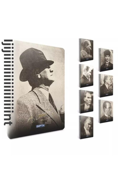 Gıpta Atatürk Spiral Hard Cover 17x24 100 Yp Caiet în carouri