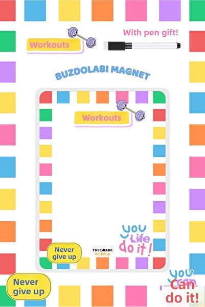 The Grade حامل مذكرة للصيف والثلج، حامل مذكرة للثلاجة، حامل مذكرة للثلاجة المغناطيسية، حامل مذكرة مغناطيسي، 21 × 15 سم