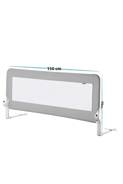 Wellgro 150*65 Cm Gray Color Bed Barrier, Bed Railing