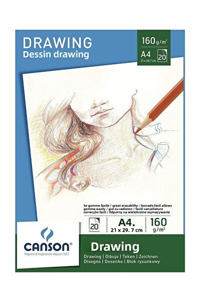 Canson Drawing Drawing Block 160 gr A4 20 yp