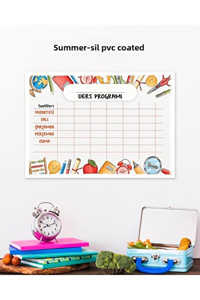 Ayışığı Dizayn Planificator de orar școlar Summer-Sil Poster Pvc 30x42 cm