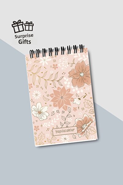 Eldesen Tasarım Do List A6 Notebook with Flexible Cardboard Cover, Mini Notebook