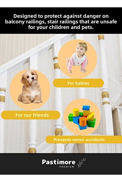 Tois Baby Special Production - Stair Balcony Safety Net, Baby Child Pet Protection Barrier