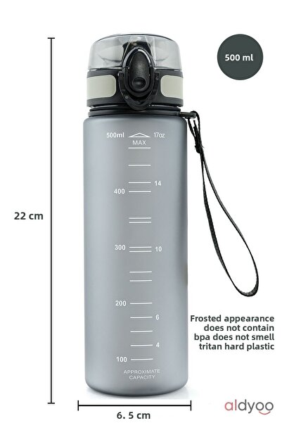 Lumie Tritan 500ml Bpa Fragrance - No Leakage Water Bottle, Motivational
