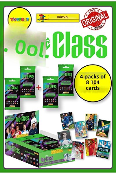 TOYFEST Panini Fifa Top Class 2024 - Fat Pack + 4 Pack Football Cards (96 Pie...