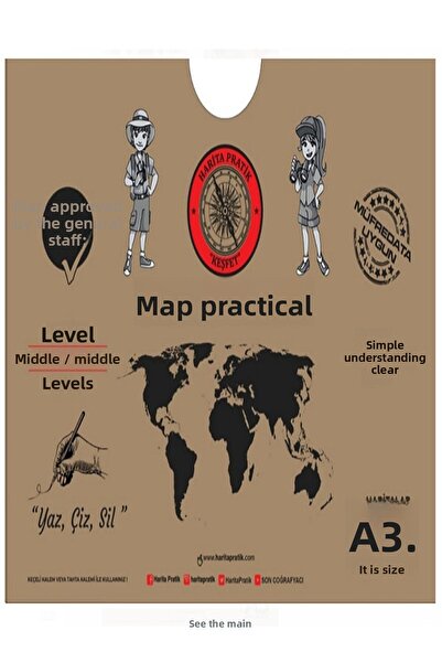 entarzlife Map Practical (Middle School) World Political, Physical, Dumb Turkey Political, Provinces, Mute Maps