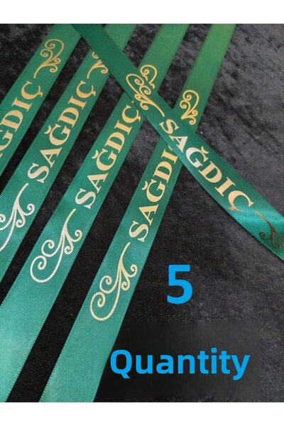 yörük tuhafiye شريط ذراع العريس الأخضر والخطاف الصغير - 5 قطع من مستلزمات الز...