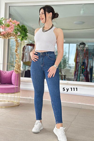İnce Topuk Skinny Leg Stretch Jeans 5Y111