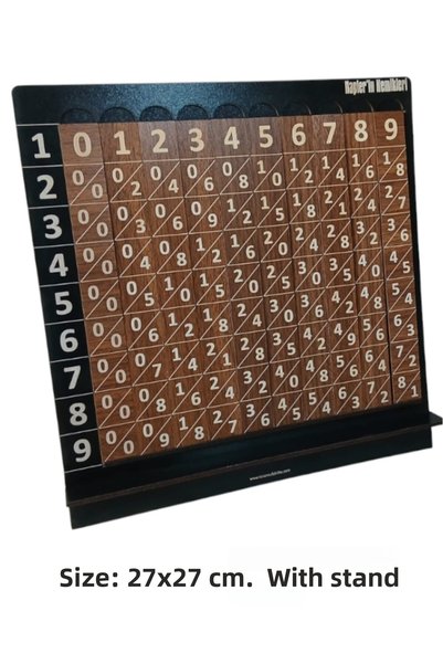 Generic Brand Napier Bones - Wooden Multiplication Table Toy – Montessori Style Educational Math Game