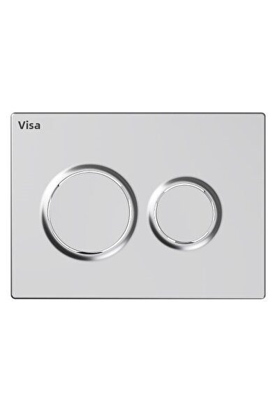 Visam Panou de comandă rezervor încastrat Olimpos în două trepte, cromat lucios