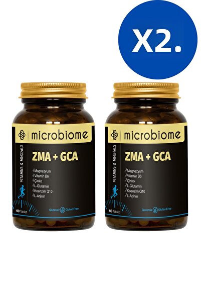 Microbiome عبوتان: Microbiome ZMA + GCA - 60 قرصًا × 2 ملحقًا رياضيًا