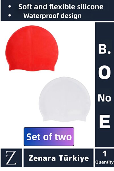 Zenara Висококачествена водоустойчива еластична мека шапка за плуване в басей...