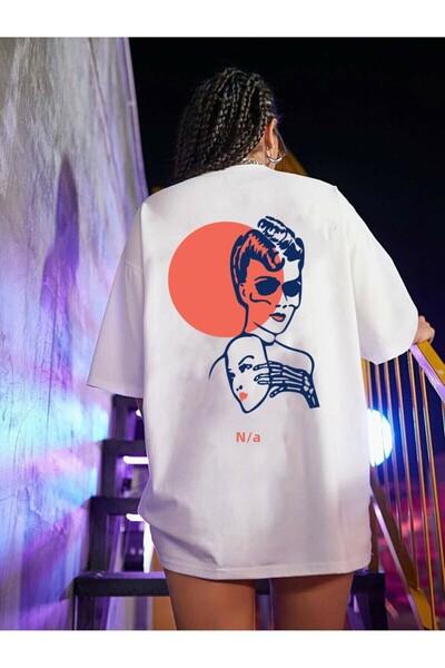 DEEPSENCE Tricou supradimensionat pentru femei Swimback Printing Back