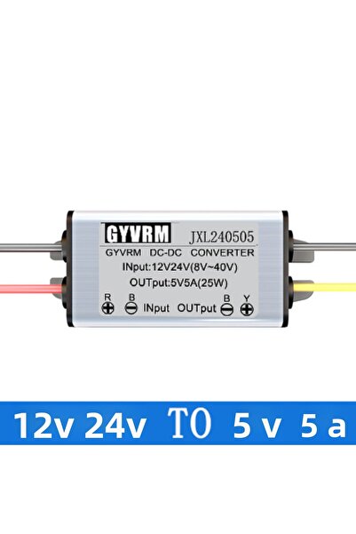 Choice 5 فولت 12 فولت 24 فولت (8-40 فولت) 5 أمبير GYVRM 8-40 فولت إلى 5 فولت 1 أمبير 2 أمبير 3 أمبير 4 أمبير 5 أمبير محول تيار مستمر متدرج 12 فولت 24 فولت 36 فولت إلى 5 فولت 25