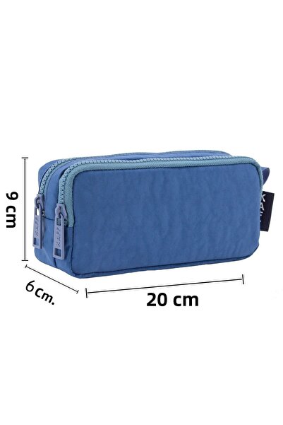 NEMO BAGS مقلمة كبيرة باللون الفيروزي - مقاومة للماء وقابلة للغسل، نوع المحفظ...