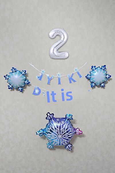 PEKSHOP Σετ αλυσίδας μπαλονιών γενεθλίων με θέμα την Έλσα από το Frozen, Μπαλ...