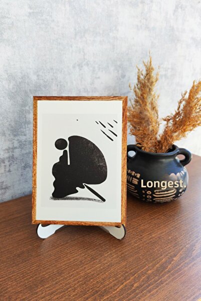 Zevahir Mobilya Dekorasyon 1 Pc Multi-Purpose Table and Frame White Mdf Stand