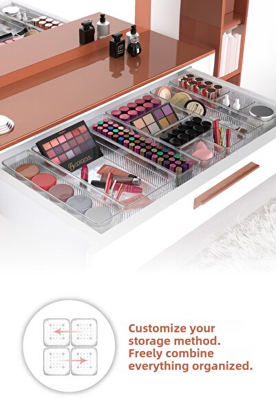 Evlinya Organizer συρταριών 15 - Αξεσουάρ καλλυντικών κοσμημάτων Organizer πολλαπλών χρήσεων