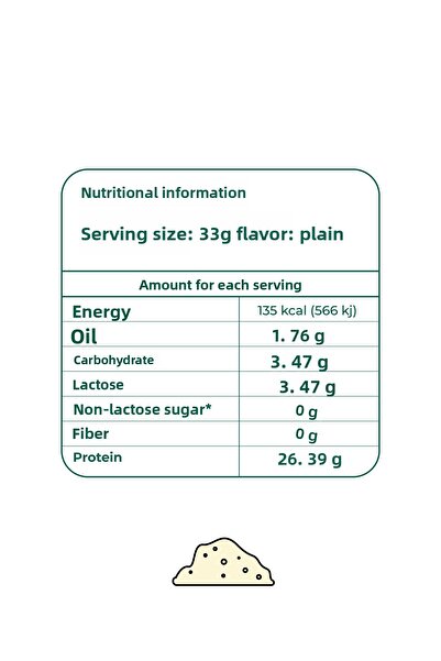 yeşilmarka Plain 100 g Natural Whey Protein Powder