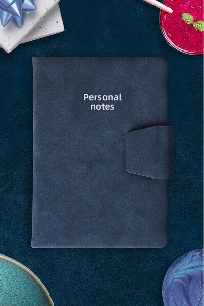 Victoria's Journals دفتر جيب مغناطيسي بغطاء صلب من Vj مقاس 14 × 20 سم 96 صفحة...