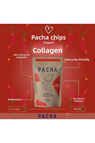 PACHA |   Natural Collagen and Protein Chips |   Fit Protein and Collagen Box |   Pack of 30