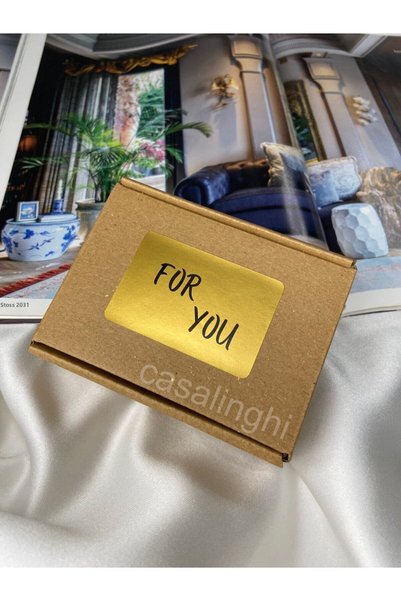 bisaccia Gold for You Sticker for You Label Horizontal Sticker 6X4 cm - (10 Pieces)