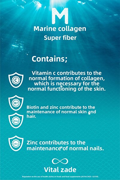 Zade Vital Zadevital Marine - Collagen Super Fiber 28 Powder Sachet
