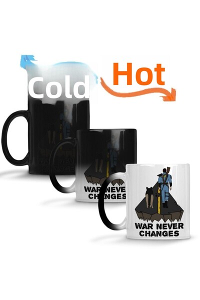 Baskı Dükkanı كوب بورسلين من Fallout War Never Changes Magic Mug