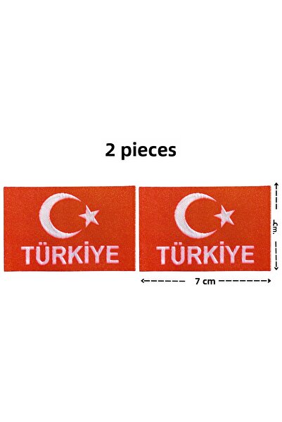 Megas Etiket علم تركي ملتصق بالحديد