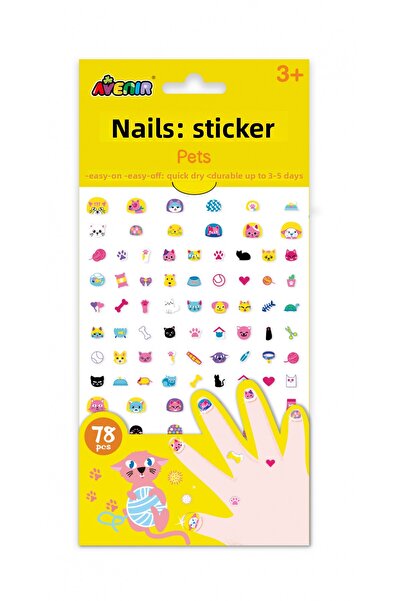 AVENİR Stickere pentru unghii - Animale prietenoase