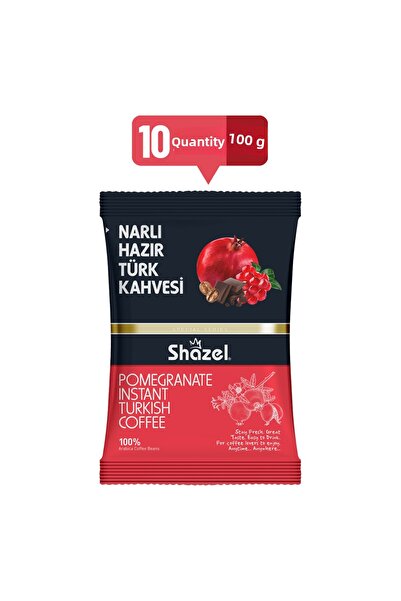 Shazel Instant Turkish Coffee with Pomegranate 100 g x 10 Pieces