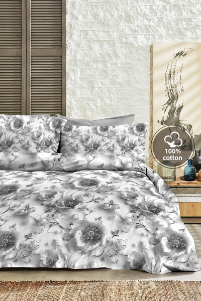 MonoHome 100% βαμβάκι Ranforce Dowry Luxury 5d Ψηφιακό Διπλό Σετ Παπλωματοθήκ...