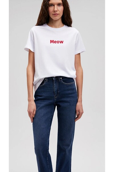 Mavi Miav Printed T-Shirt