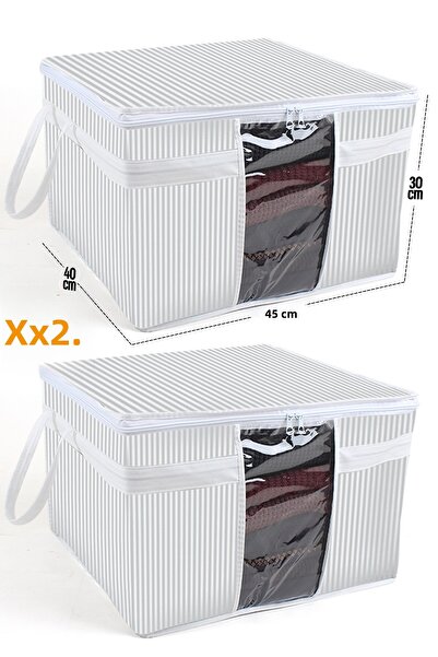 ESTİ STD 2 τμχ - 45x40x30 cm Κλασική αποθήκευση πουλόβερ παραθύρου