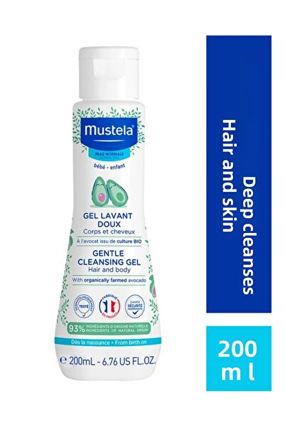 Mustela 200 ml Gentle Cleansing Gel - Newborn Baby Shampoo
