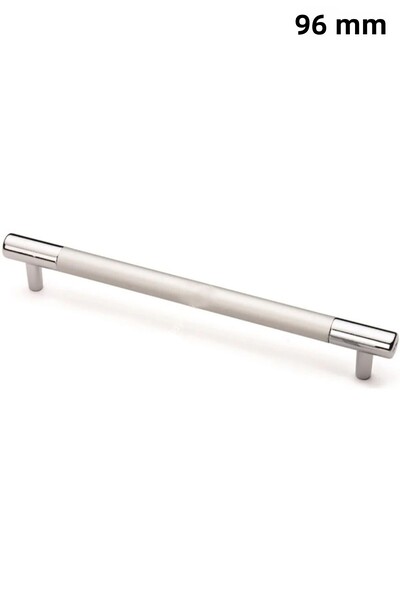 Sucuoğlu 96 mm T-Alm Pipe Length Handle Furniture Cabinet Door Drawer Handle Matte Chrome