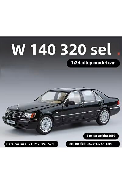 Jutenya لمرسيدس بنز W140 320SEL 1/24 مقياس 21 سنتيمتر دييكاست لعبة مجسمة معدن...