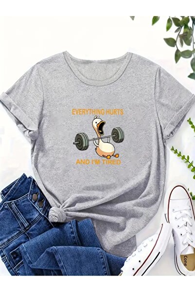 DAXİS Sportwear Company Unisex Fun Printed Crew Neck T-Shirt